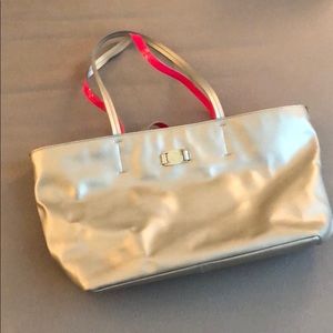 Gold with hot pink accent Tote